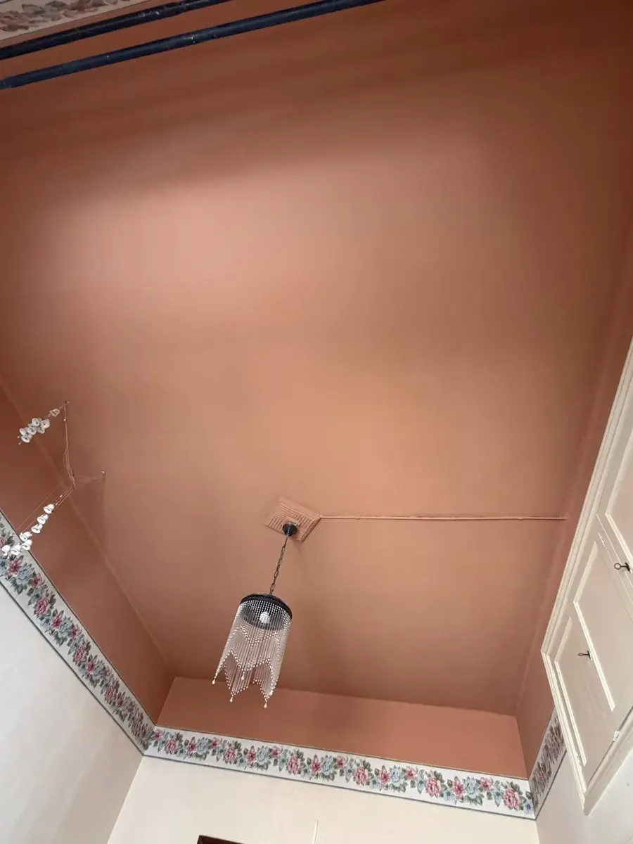 Techo pintado en terracota
